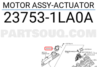 Nissan 237531LA0A MOTOR ASSY-ACTUATOR