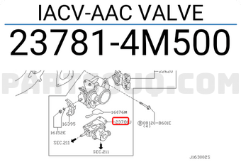 Nissan 237814M500 IACV-AAC VALVE