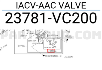 Nissan 23781VC200 IACV-AAC VALVE