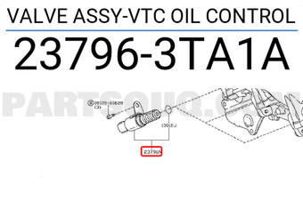 Nissan 237963TA1A VALVE ASSY-VTC OIL CONTROL