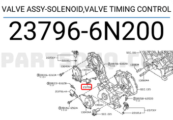 Nissan 237966N200 VALVE ASSY-SOLENOID,VALVE TIMING CONTROL