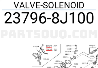 Nissan 237968J100 VALVE-SOLENOID