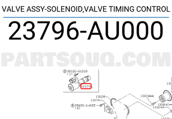 Nissan 23796AU000 VALVE ASSY-SOLENOID,VALVE TIMING CONTROL