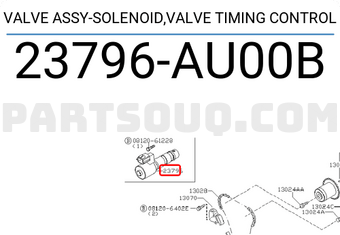 Nissan 23796AU00B VALVE ASSY-SOLENOID,VALVE TIMING CONTROL