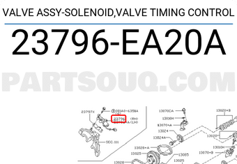 Nissan 23796EA20A VALVE ASSY-SOLENOID,VALVE TIMING CONTROL