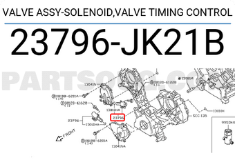 Nissan 23796JK21B VALVE ASSY-SOLENOID,VALVE TIMING CONTROL