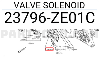Nissan 23796ZE01C VALVE SOLENOID