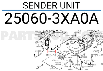 Nissan 250603XA0A SENDER UNIT