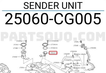 Nissan 25060CG005 SENDER UNIT