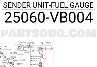 Nissan 25060VB004 SENDER UNIT-FUEL GAUGE