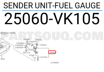 Nissan 25060VK105 SENDER UNIT-FUEL GAUGE