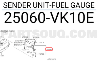 Nissan 25060VK10E SENDER UNIT-FUEL GAUGE