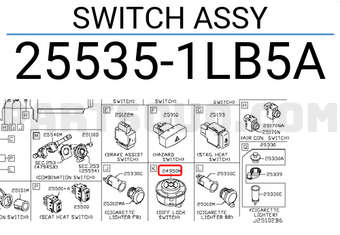 Nissan 255351LB5A SWITCH ASSY