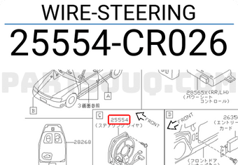 Nissan 25554CR026 WIRE-STEERING