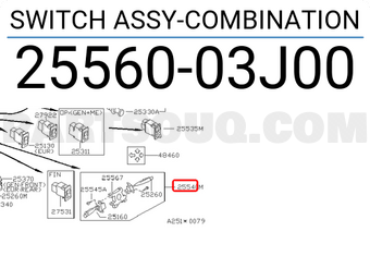 Nissan 2556003J00 SWITCH ASSY-COMBINATION