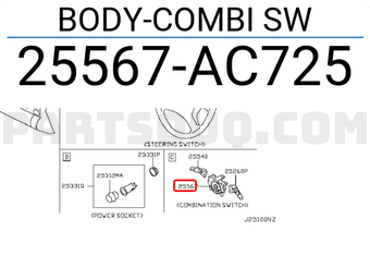 Nissan 25567AC725 BODY-COMBI SW