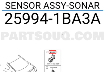 Nissan 259941BA3A SENSOR ASSY-SONAR