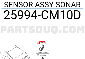 Nissan 25994CM10D SENSOR ASSY-SONAR