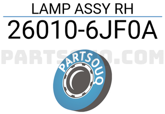 Nissan 260106JF0A LAMP ASSY RH