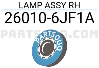 Nissan 260106JF1A LAMP ASSY RH