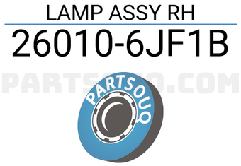 Nissan 260106JF1B LAMP ASSY RH