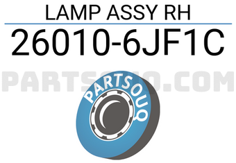 Nissan 260106JF1C LAMP ASSY RH