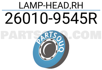 Nissan 260109545R LAMP-HEAD,RH