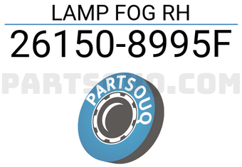 Nissan 261508995F LAMP FOG RH