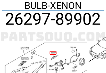 Nissan 2629789902 BULB-XENON