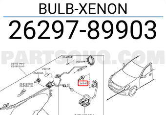 Nissan 2629789903 BULB-XENON