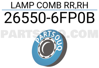 Nissan 265506FP0B LAMP COMB RR,RH