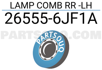 Nissan 265556JF1A LAMP COMB RR -LH