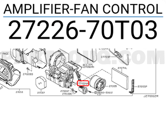 Nissan 2722670T03 AMPLIFIER-FAN CONTROL