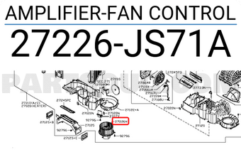 Nissan 27226JS71A AMPLIFIER-FAN CONTROL