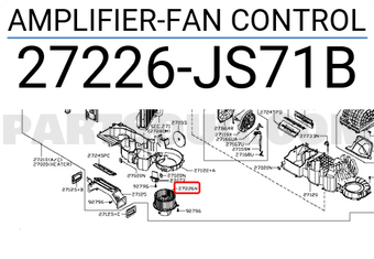 Nissan 27226JS71B AMPLIFIER-FAN CONTROL