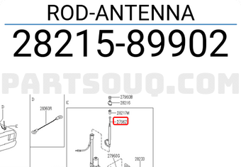 Nissan 2821589902 ROD-ANTENNA