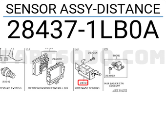 Nissan 284371LB0A SENSOR ASSY-DISTANCE