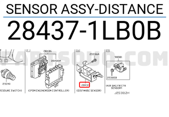 Nissan 284371LB0B SENSOR ASSY-DISTANCE