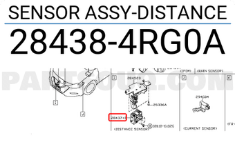 Nissan 284384RG0A SENSOR ASSY-DISTANCE