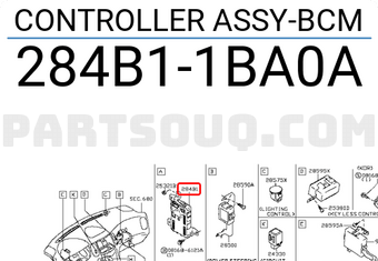 Nissan 284B11BA0A CONTROLLER ASSY-BCM
