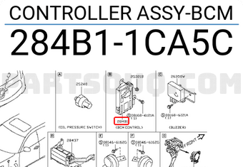 Nissan 284B11CA5C CONTROLLER ASSY-BCM