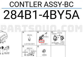 Nissan 284B14BY5A CONTLER ASSY-BC