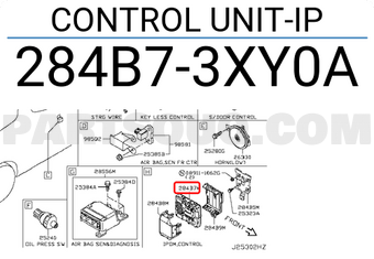 Nissan 284B73XY0A CONTROL UNIT-IP