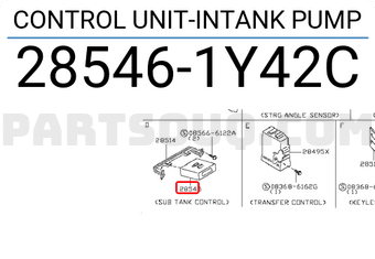 Nissan 285461Y42C CONTROL UNIT-INTANK PUMP