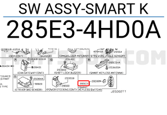 Nissan 285E34HD0A SW ASSY-SMART K