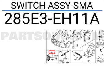 Nissan 285E3EH11A SWITCH ASSY-SMA