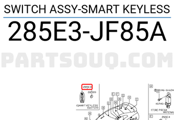 Nissan 285E3JF85A SWITCH ASSY-SMART KEYLESS