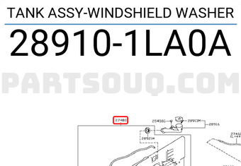 Nissan 289101LA0A TANK ASSY-WINDSHIELD WASHER