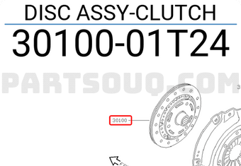 Nissan 3010001T24 DISC ASSY-CLUTCH