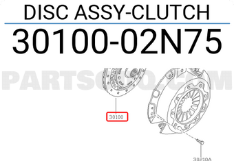 Nissan 3010002N75 DISC ASSY-CLUTCH